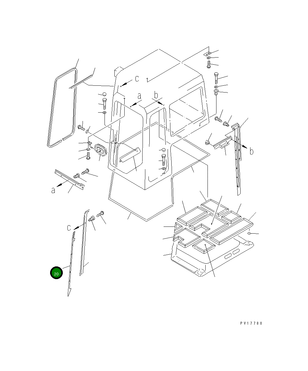 Крышка 19M-979-5550 Komatsu