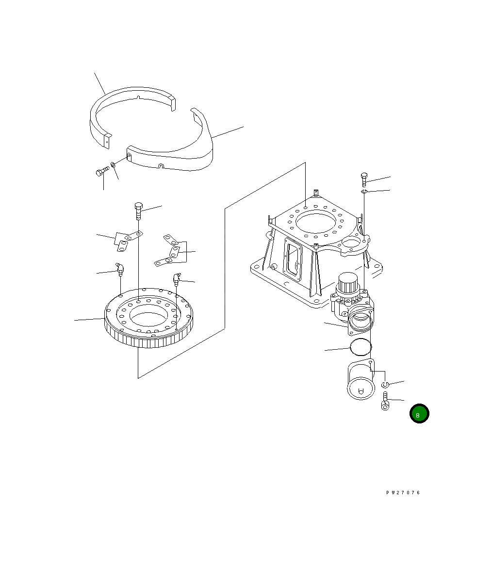 Болт UN716114D35 Komatsu