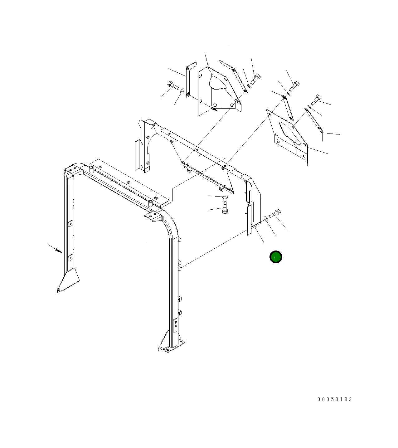 Крышка 421-54-41271 Komatsu