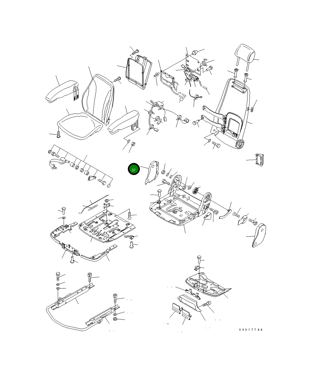 Крышка 20K-57-31780 Komatsu
