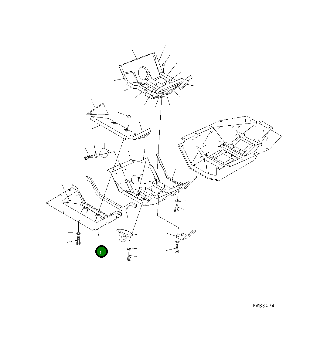 Крышка 154-862-8610 Komatsu
