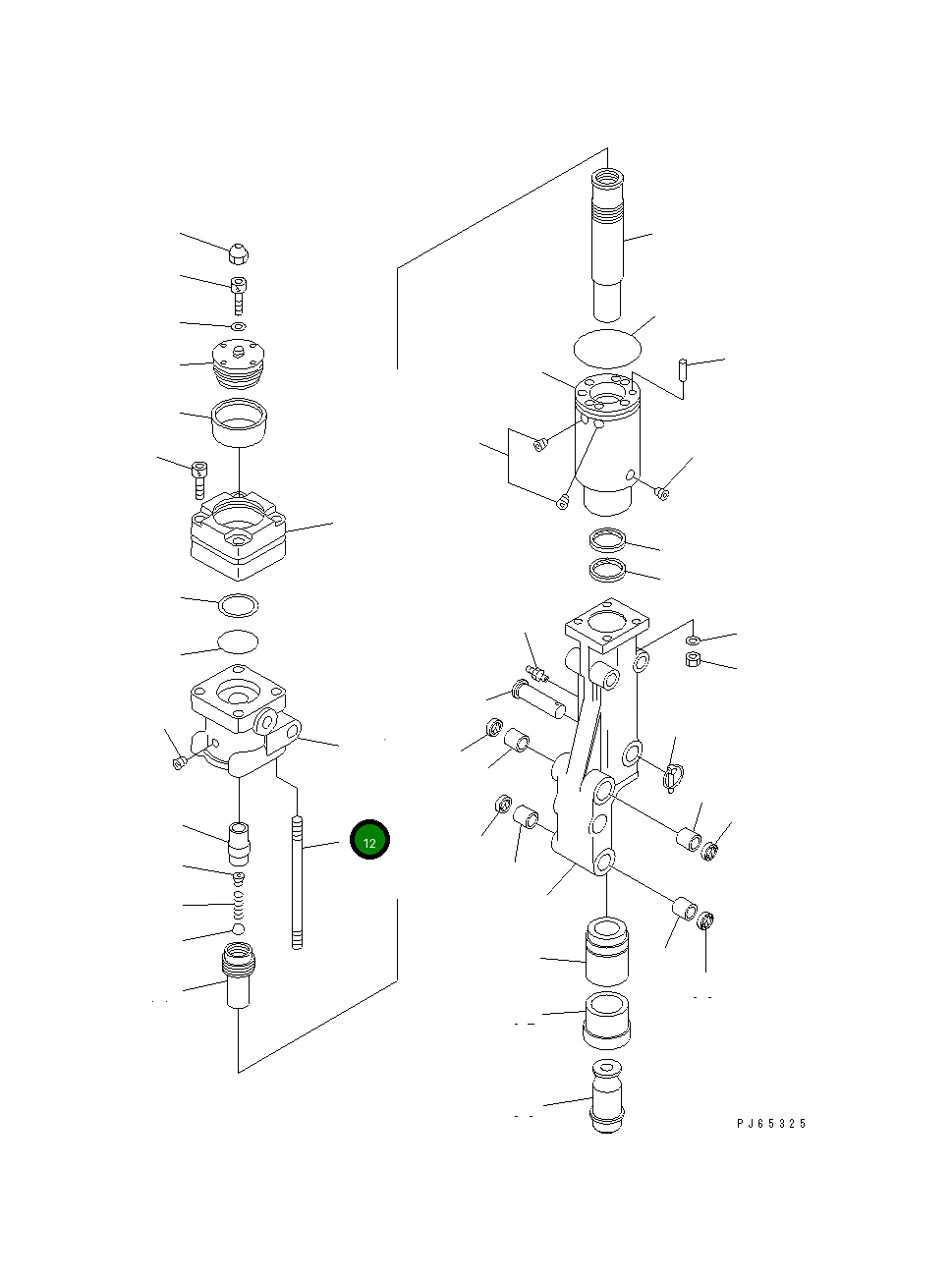 Болт 20M-970-7360 Komatsu