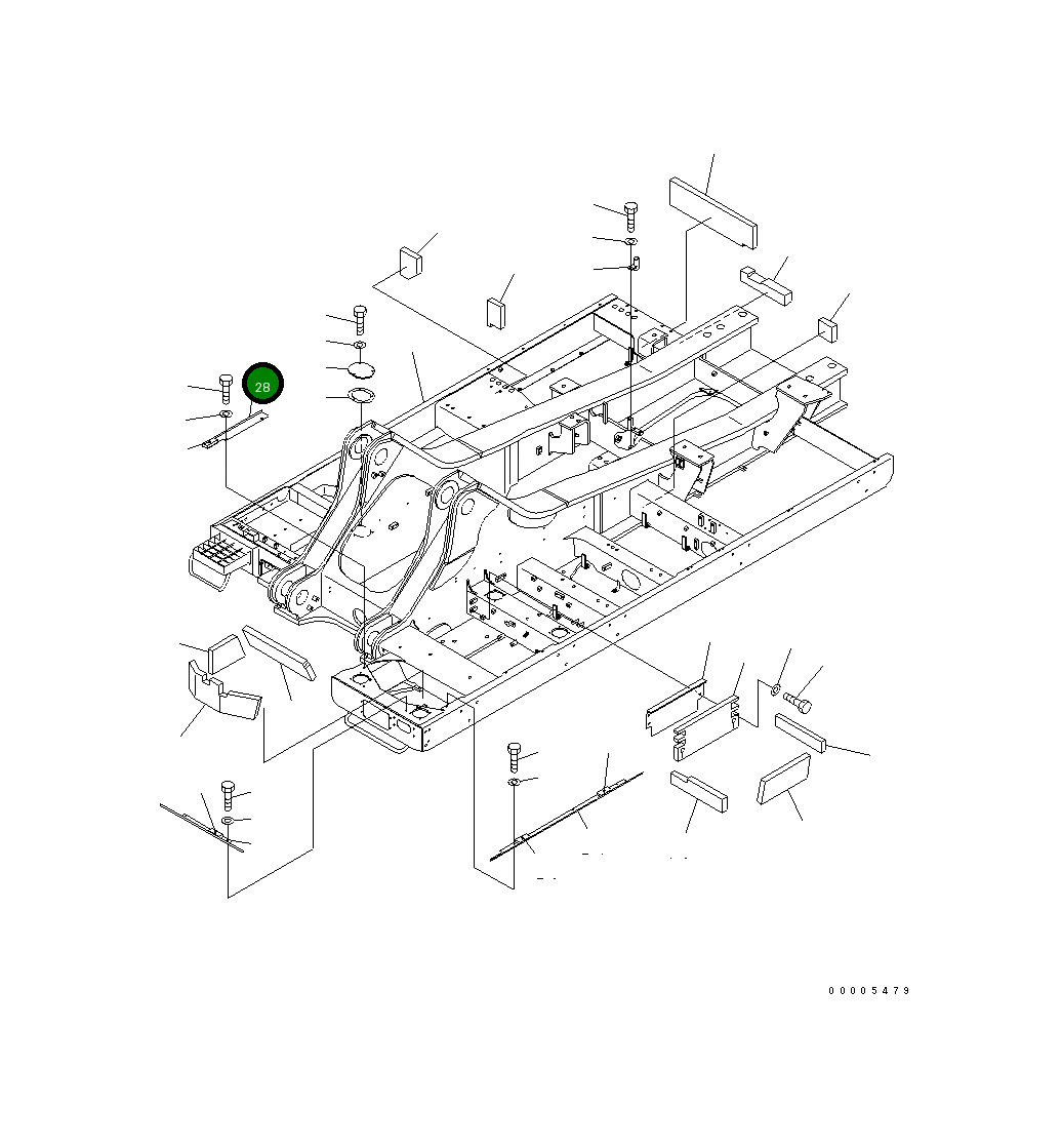 Крышка 209-46-77241  Komatsu