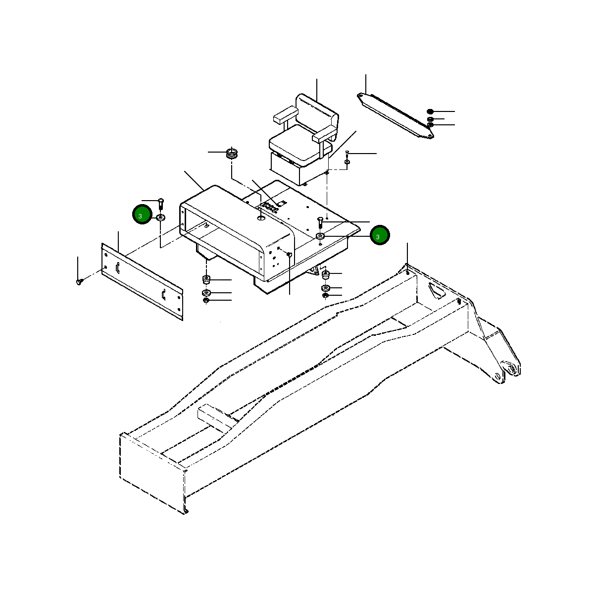 Болт 82 722 Komatsu