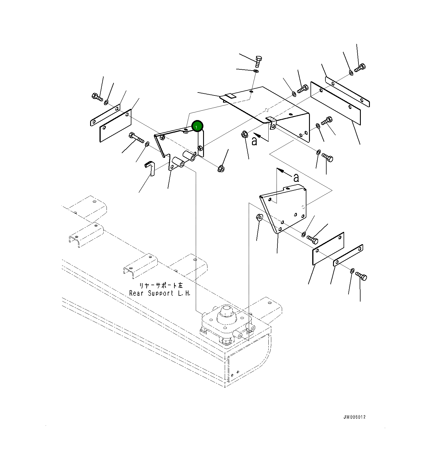 Крышка 561-54-8H410  Komatsu