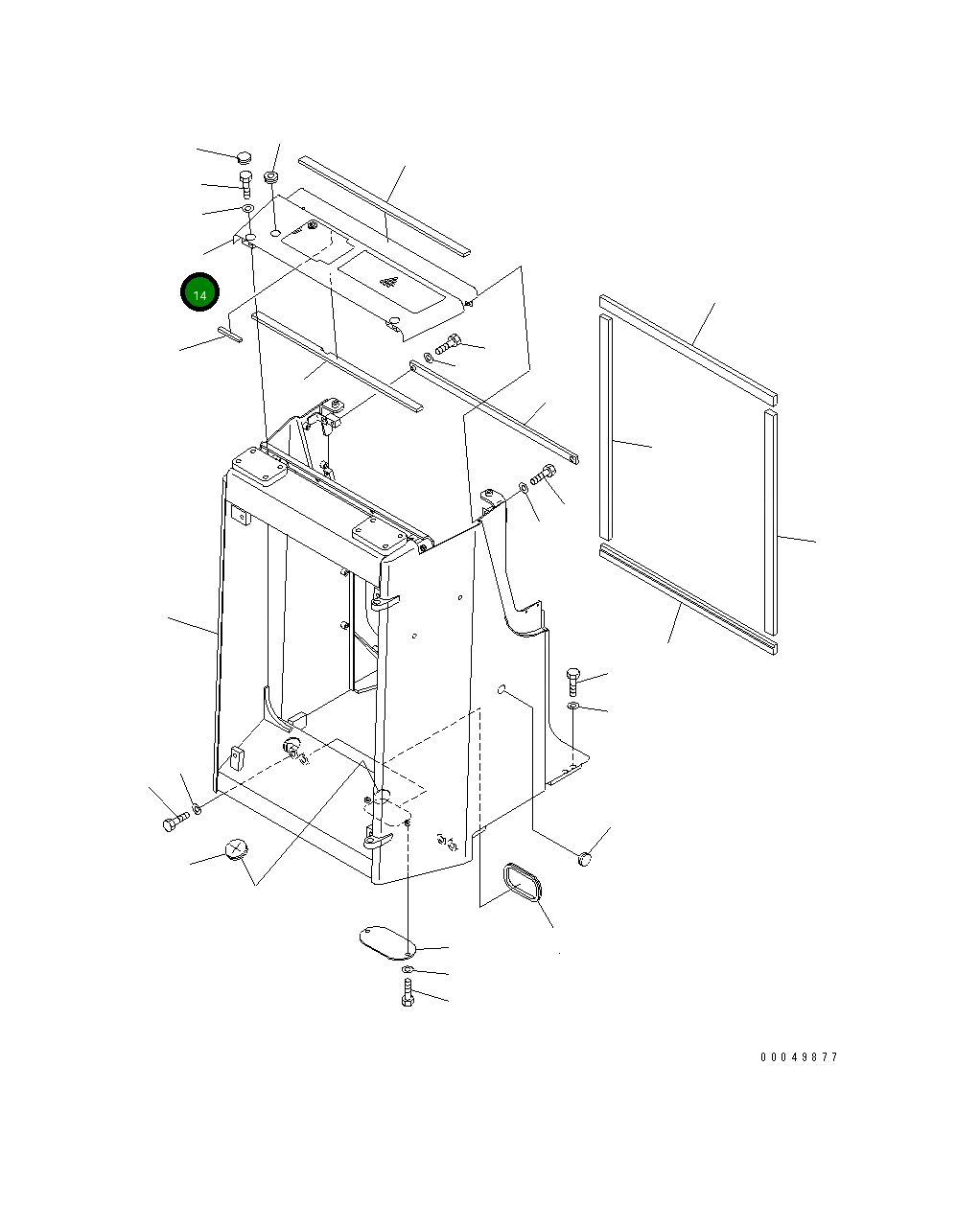 Крышка 134-54-61832 Komatsu