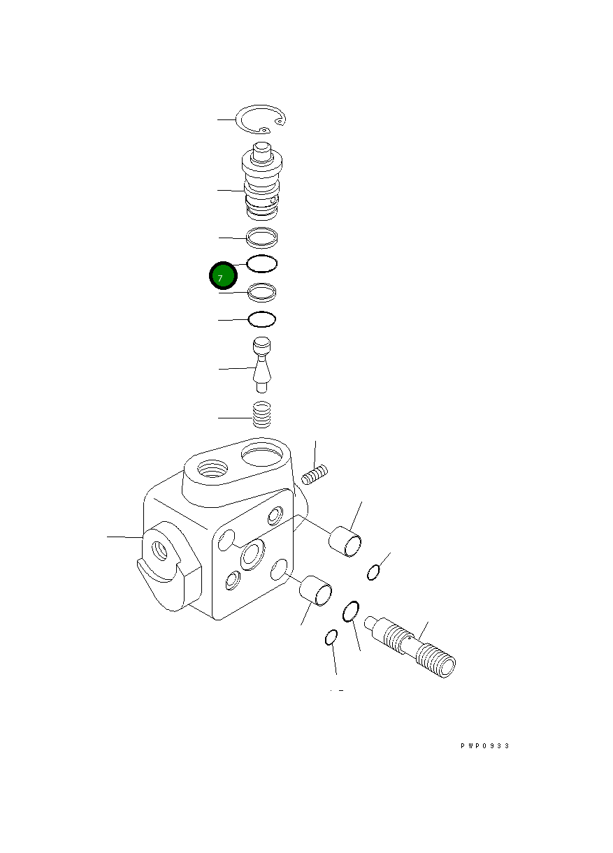 Кольцо уплотнительное (O-Ring) 20E-60-K6210 Komatsu
