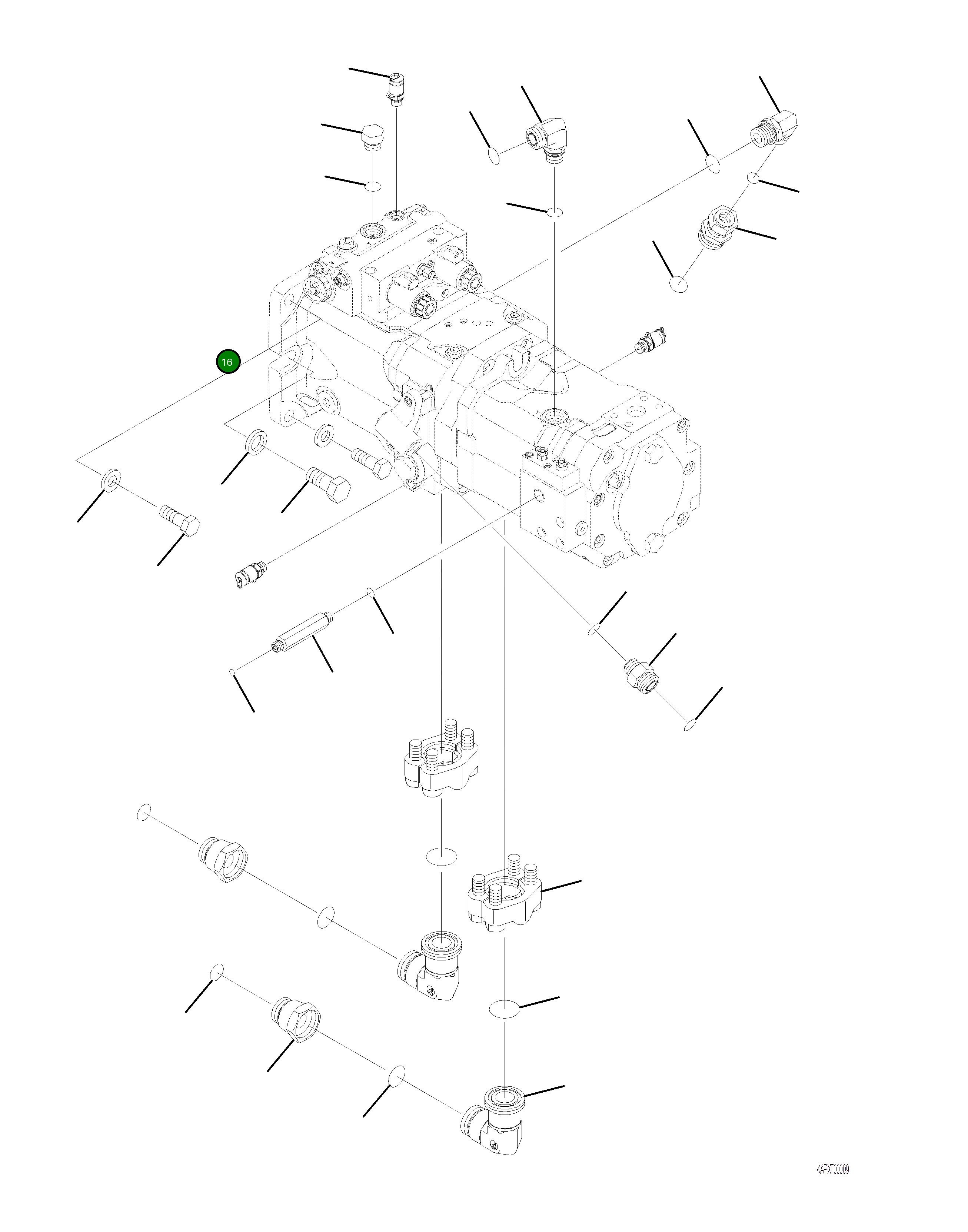 Кольцо уплотнительное (O-Ring) 4A1-60-22750 Komatsu