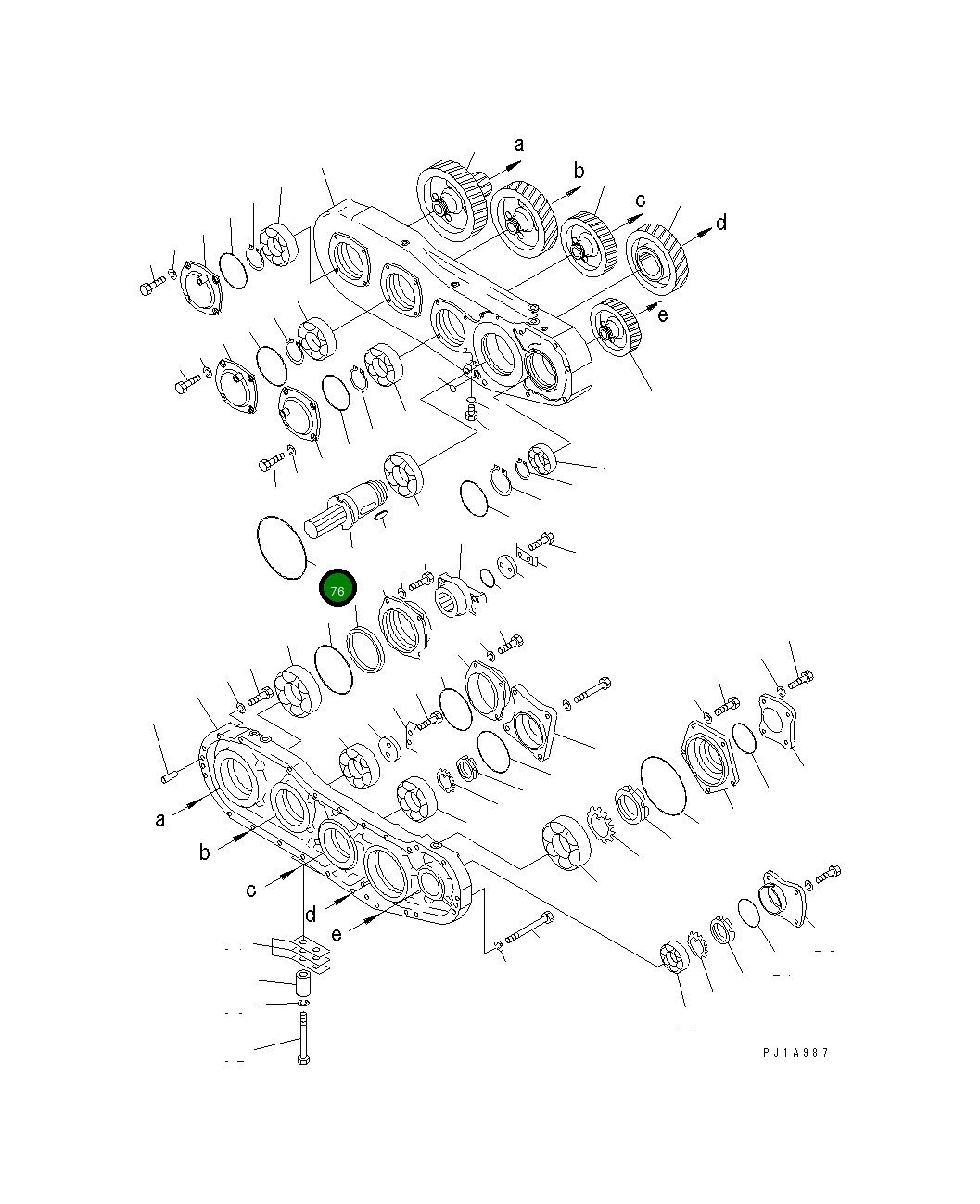 Кольцо уплотнительное (O-Ring) 07000-45195 Komatsu
