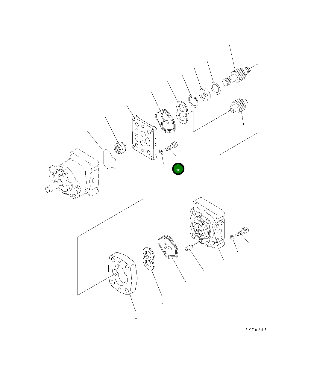 Болт 01252-70825 Komatsu