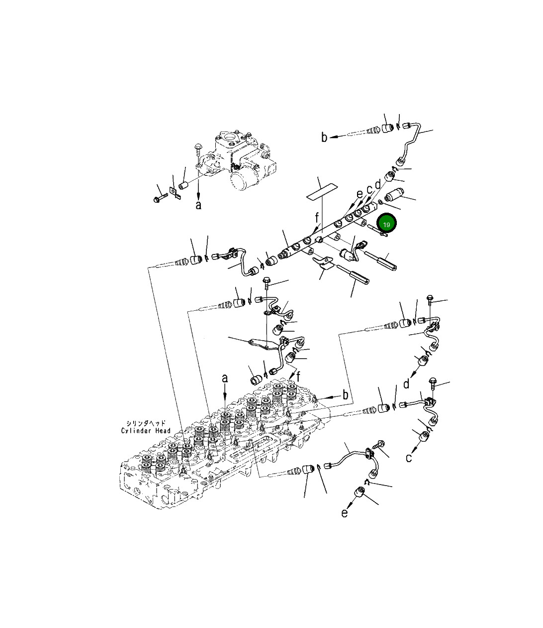 Болт 6746-71-1280 Komatsu