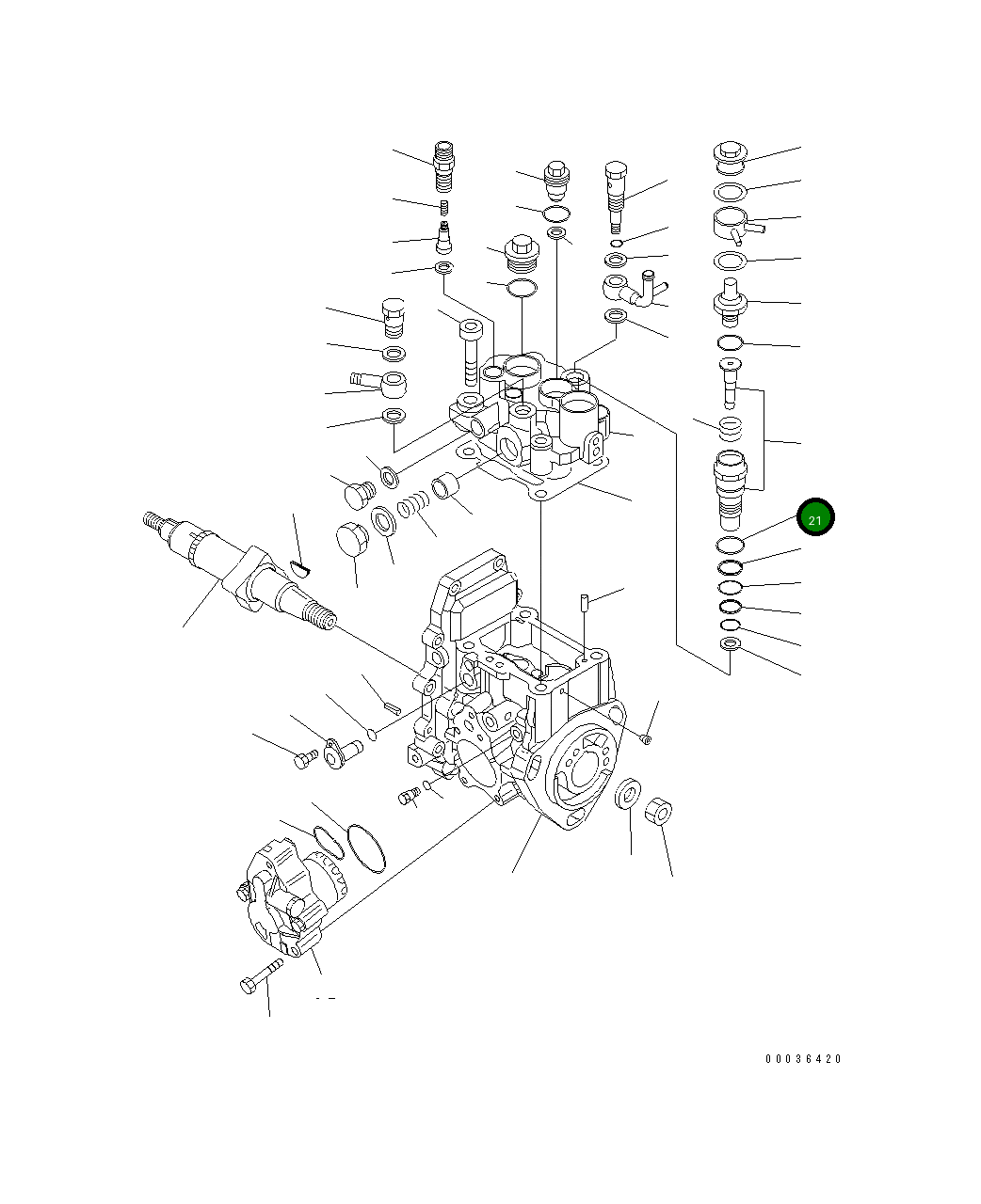 Кольцо уплотнительное (O-Ring) YM24356-010200 Komatsu