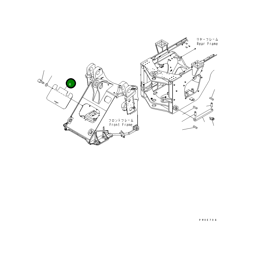 Крышка 423-V88-3540 Komatsu