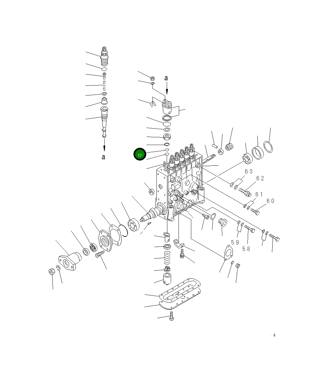 Кольцо уплотнительное (O-Ring) DK029631-5020 Komatsu
