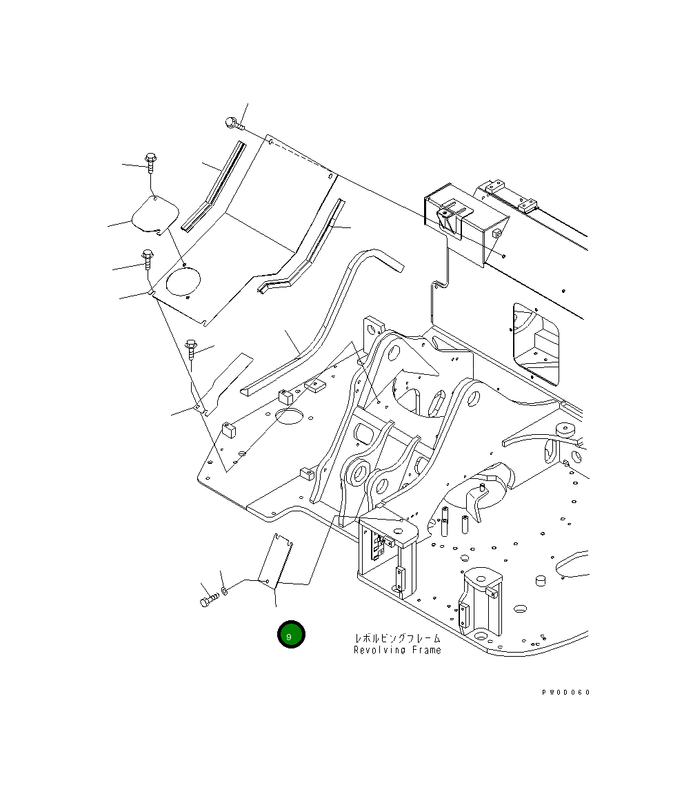 Крышка 21W-54-41561NK  Komatsu