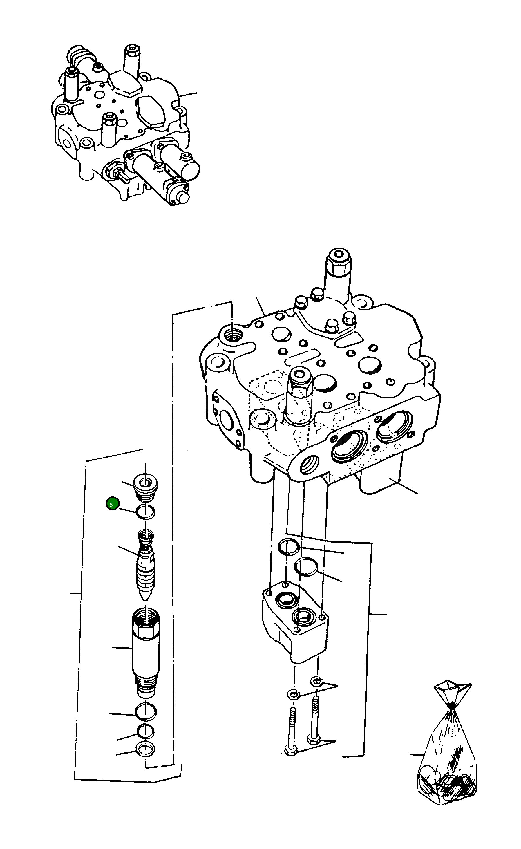 Кольцо уплотнительное (O-Ring) 1886401M1 Komatsu