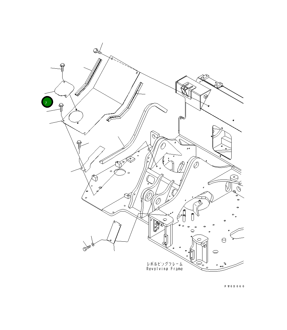 Крышка 21W-54-41550NK  Komatsu