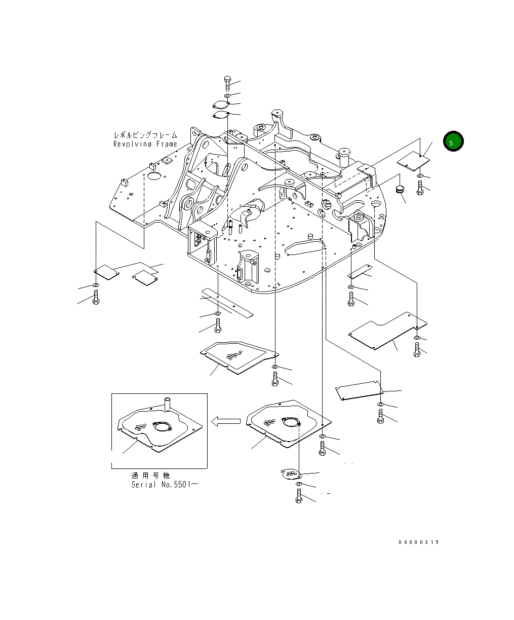 Крышка 21W-46-46220 Komatsu