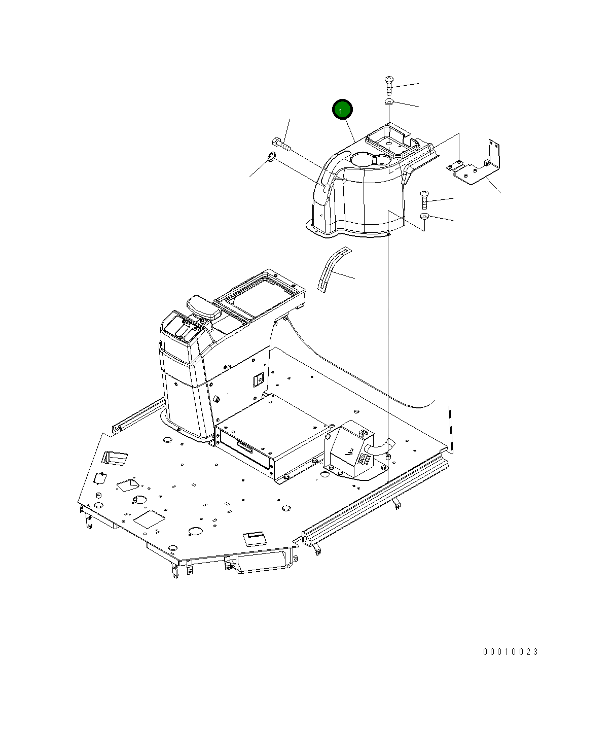 Крышка 418-U94-3370  Komatsu