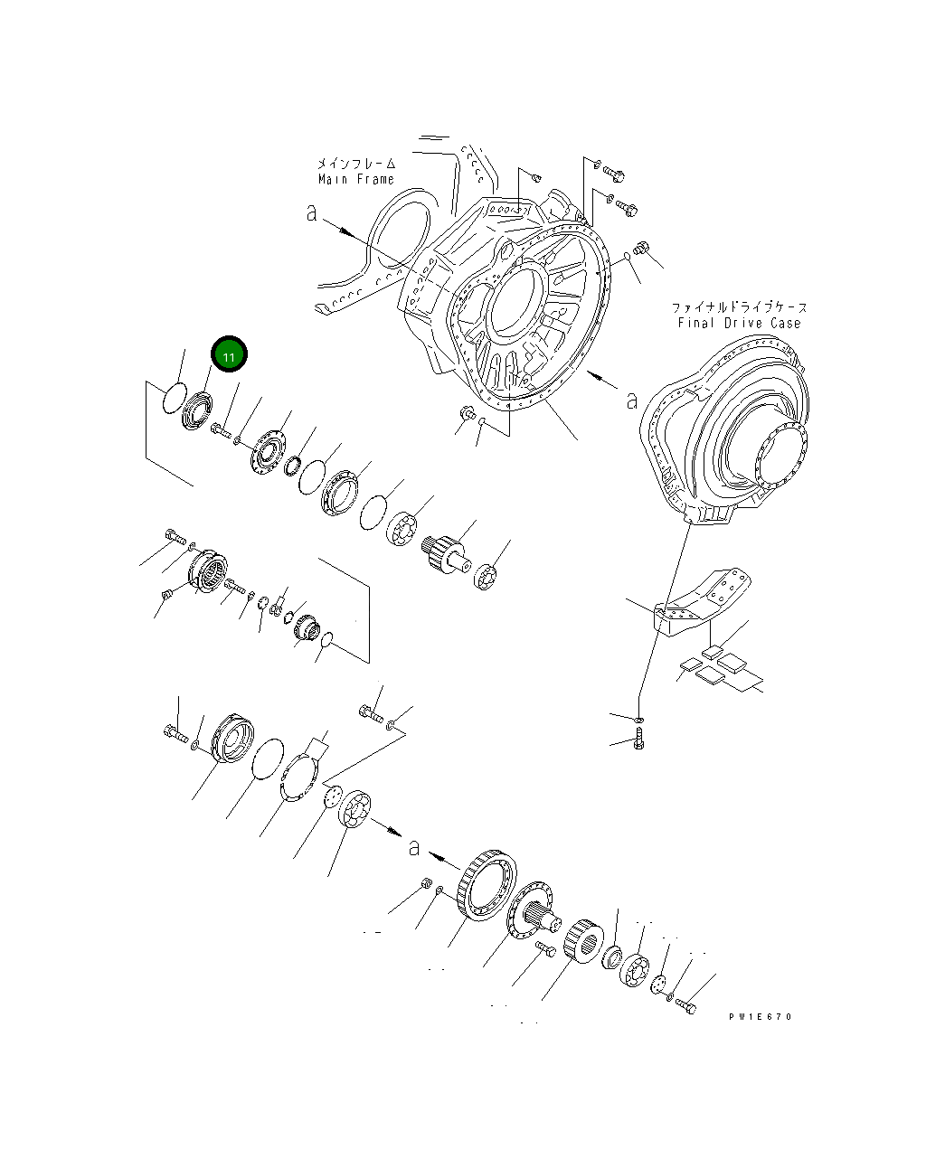 Крышка 19M-27-11842  Komatsu