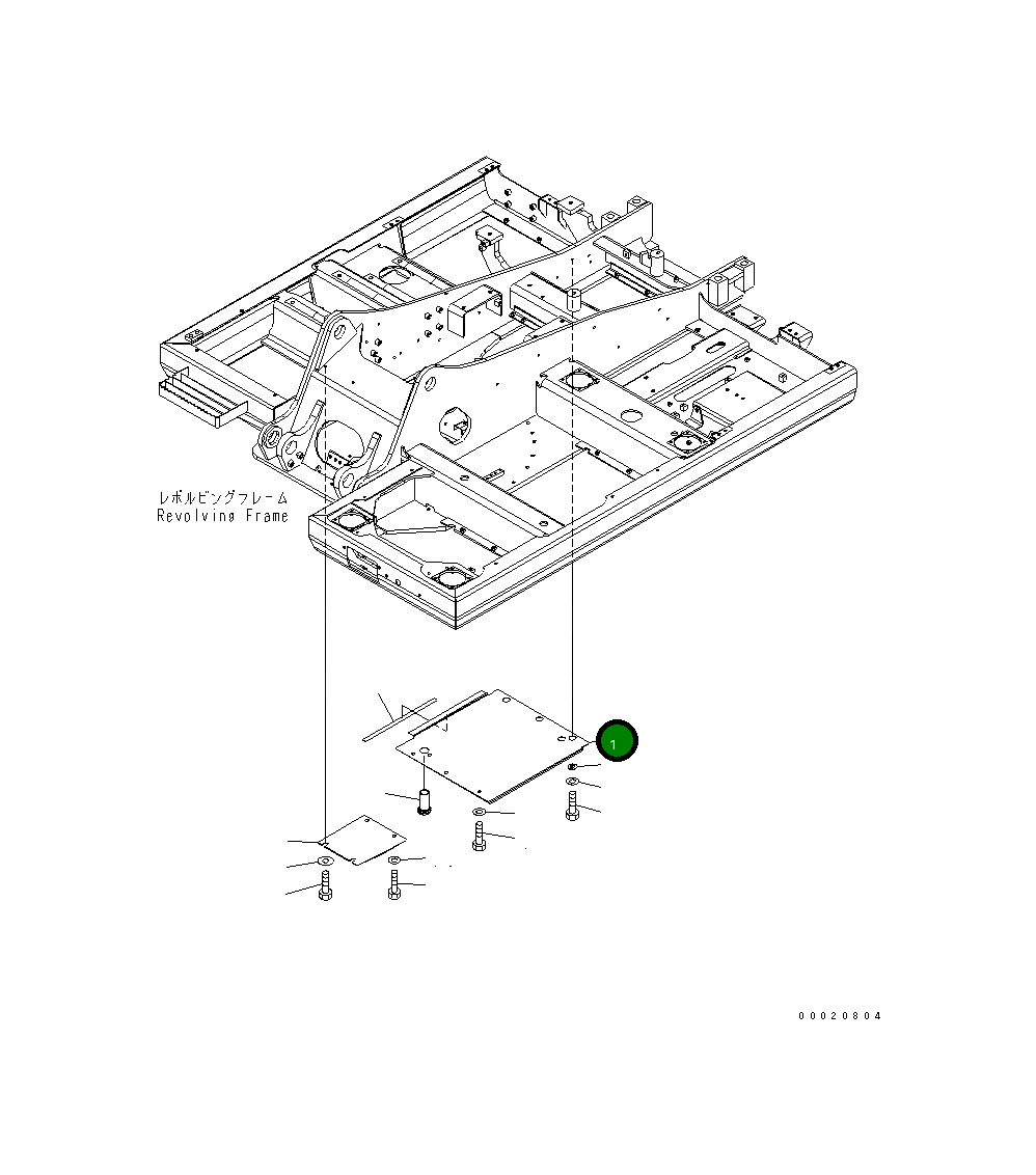 Крышка 203-54-75380 Komatsu