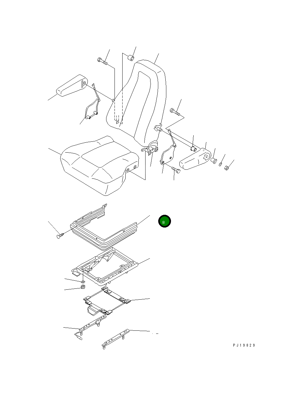 Крышка 20Y-57-21210 Komatsu