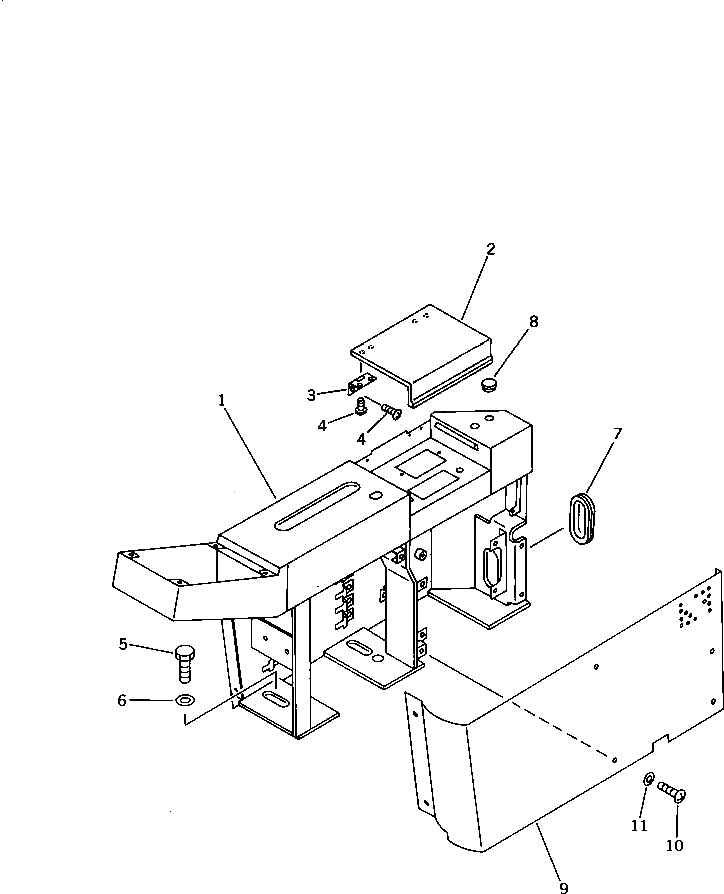 Крышка 201-54-62970  Komatsu