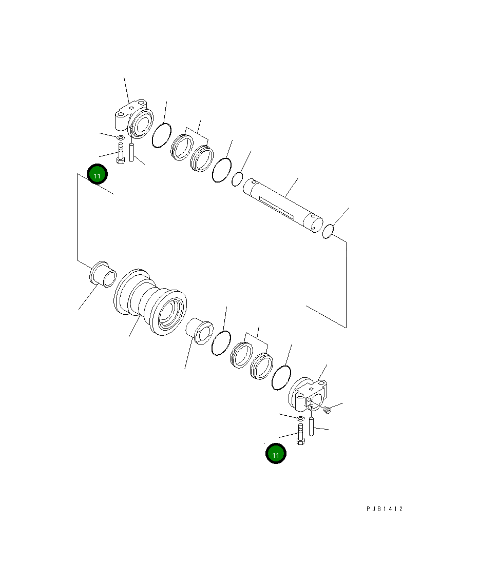Болт 208-30-K1160  Komatsu