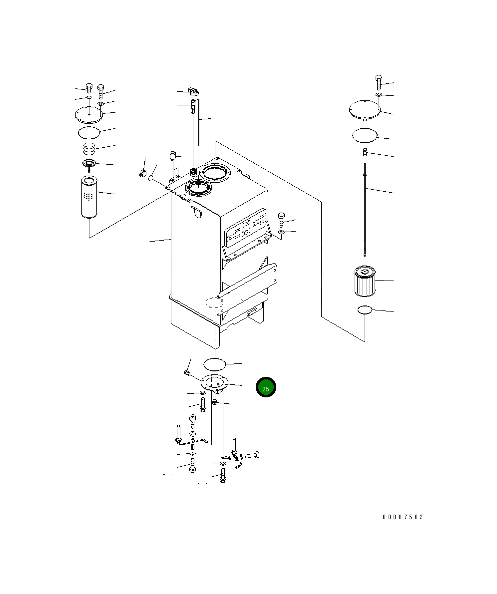 Крышка 426-60-35180 Komatsu