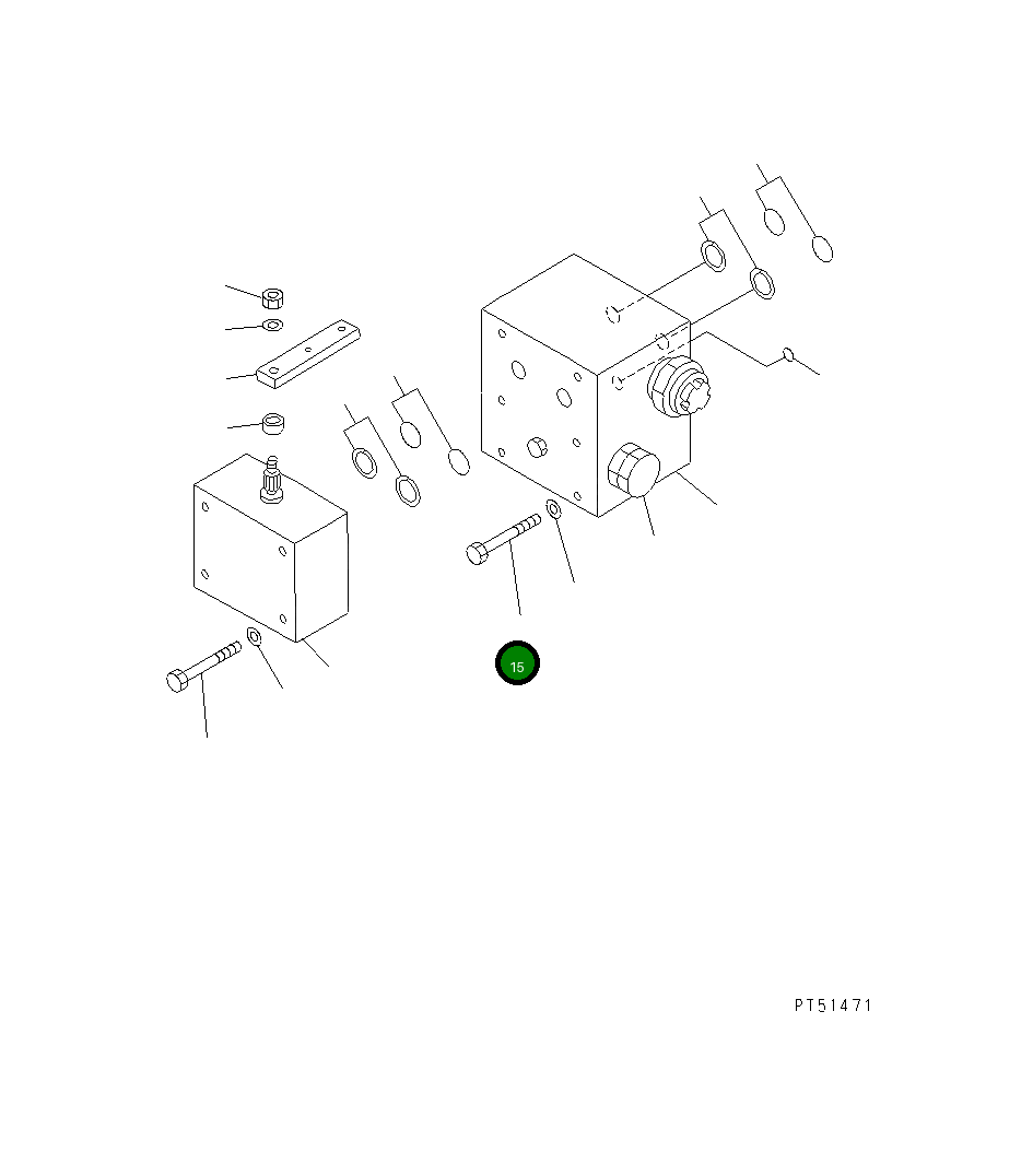 Болт 263-61-19220 Komatsu