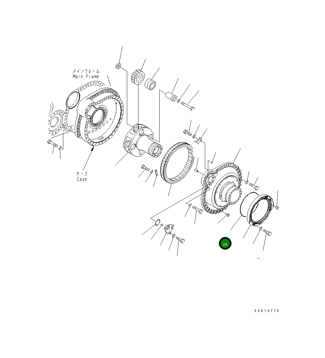 Кольцо уплотнительное (O-Ring) 56A-46-13480  Komatsu