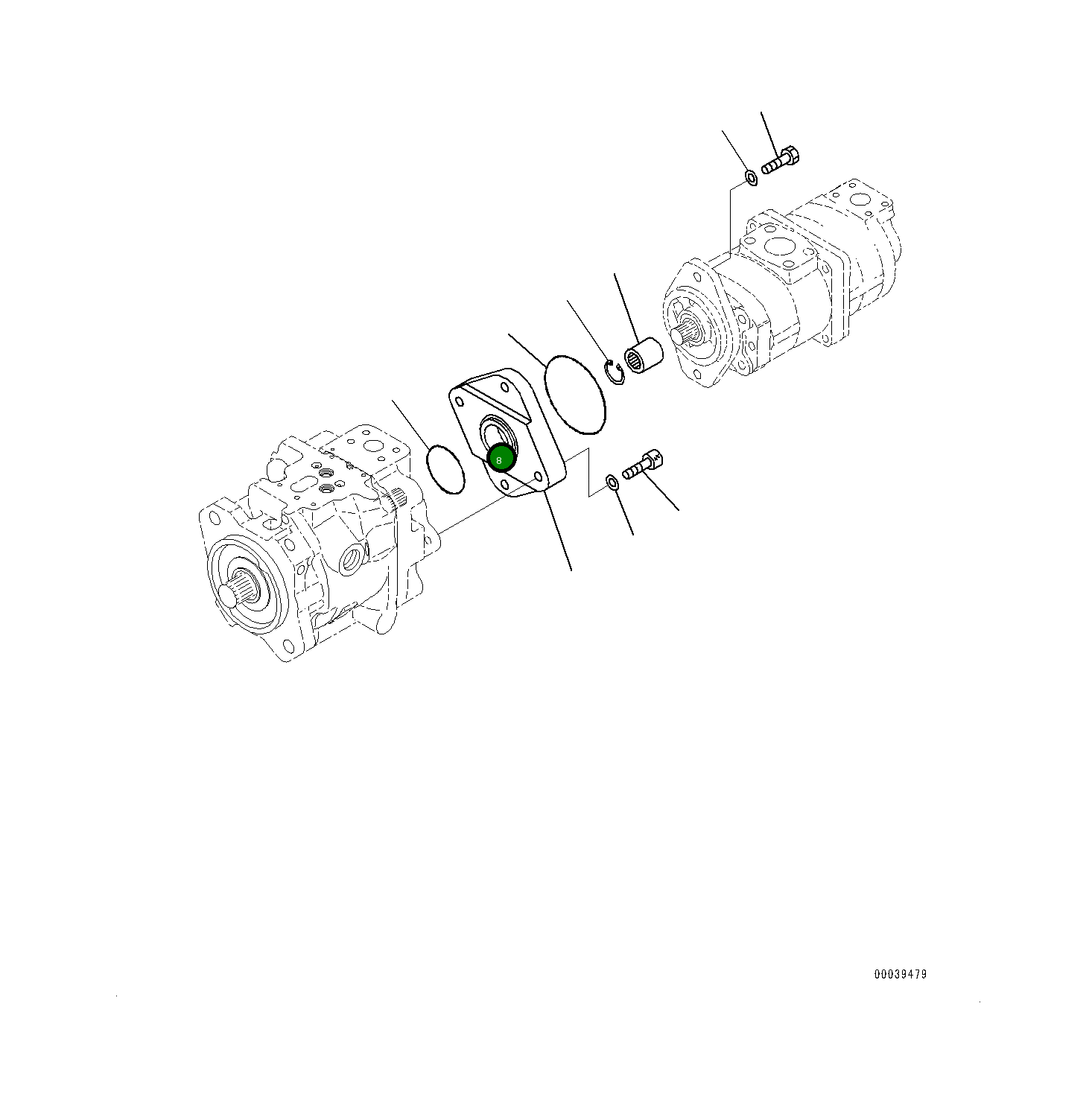 Кольцо уплотнительное (O-Ring) 07000-B2100 Komatsu