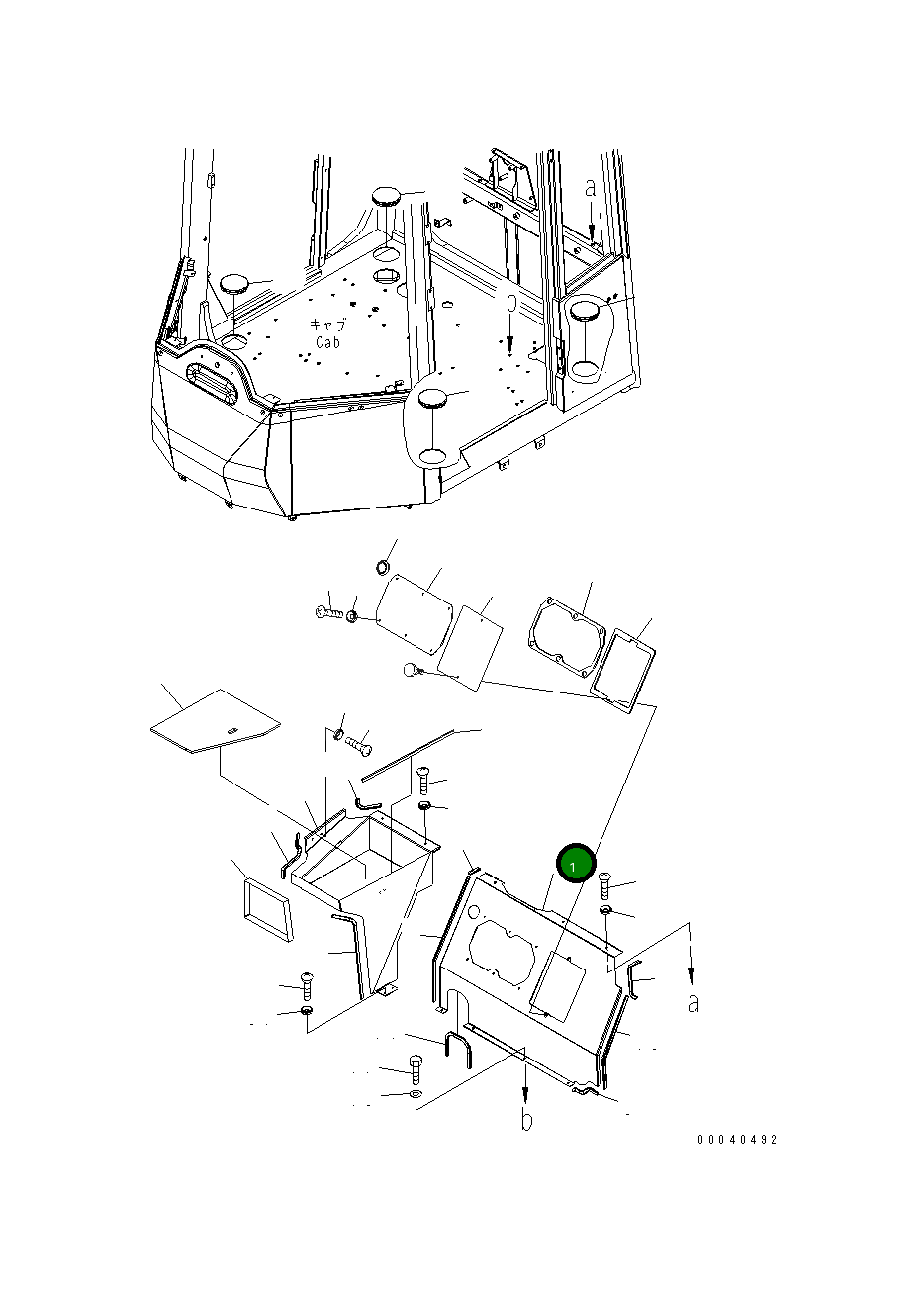 Крышка 423-54-42342  Komatsu