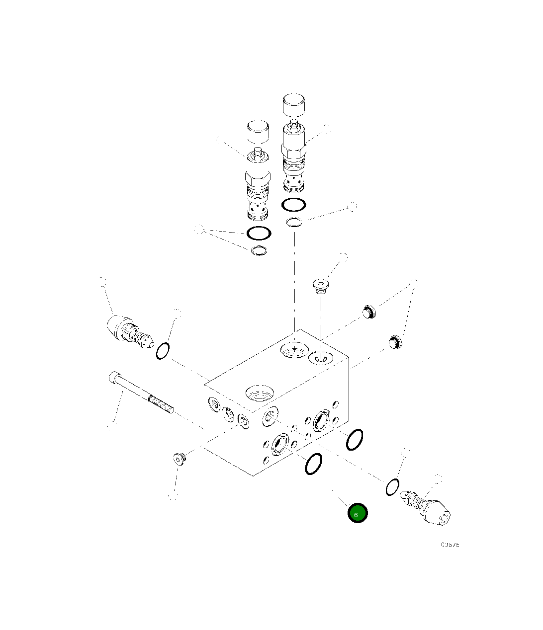 Кольцо уплотнительное (O-Ring) 00340103  Komatsu