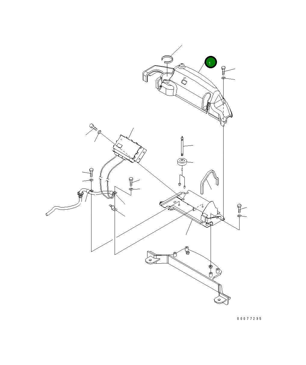 Крышка 22F-06-31622 Komatsu