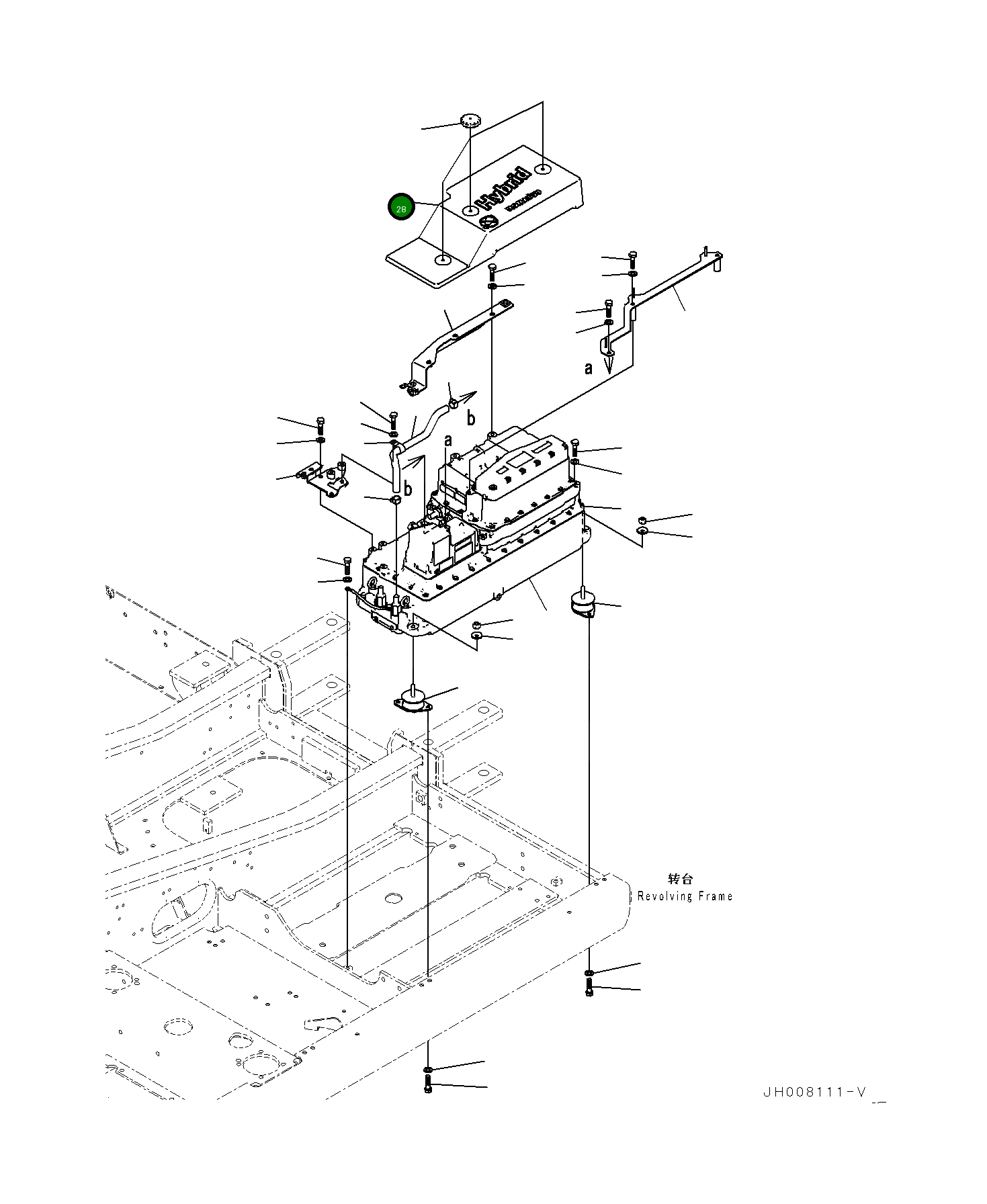 Крышка 205-06-32321  Komatsu