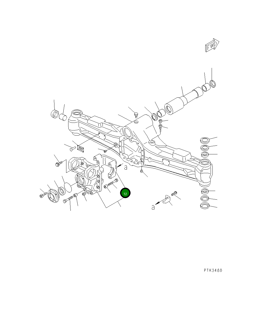 Болт 20E-23-K2810 Komatsu