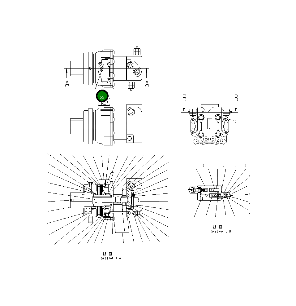 Болт STAA0019A-008 Komatsu