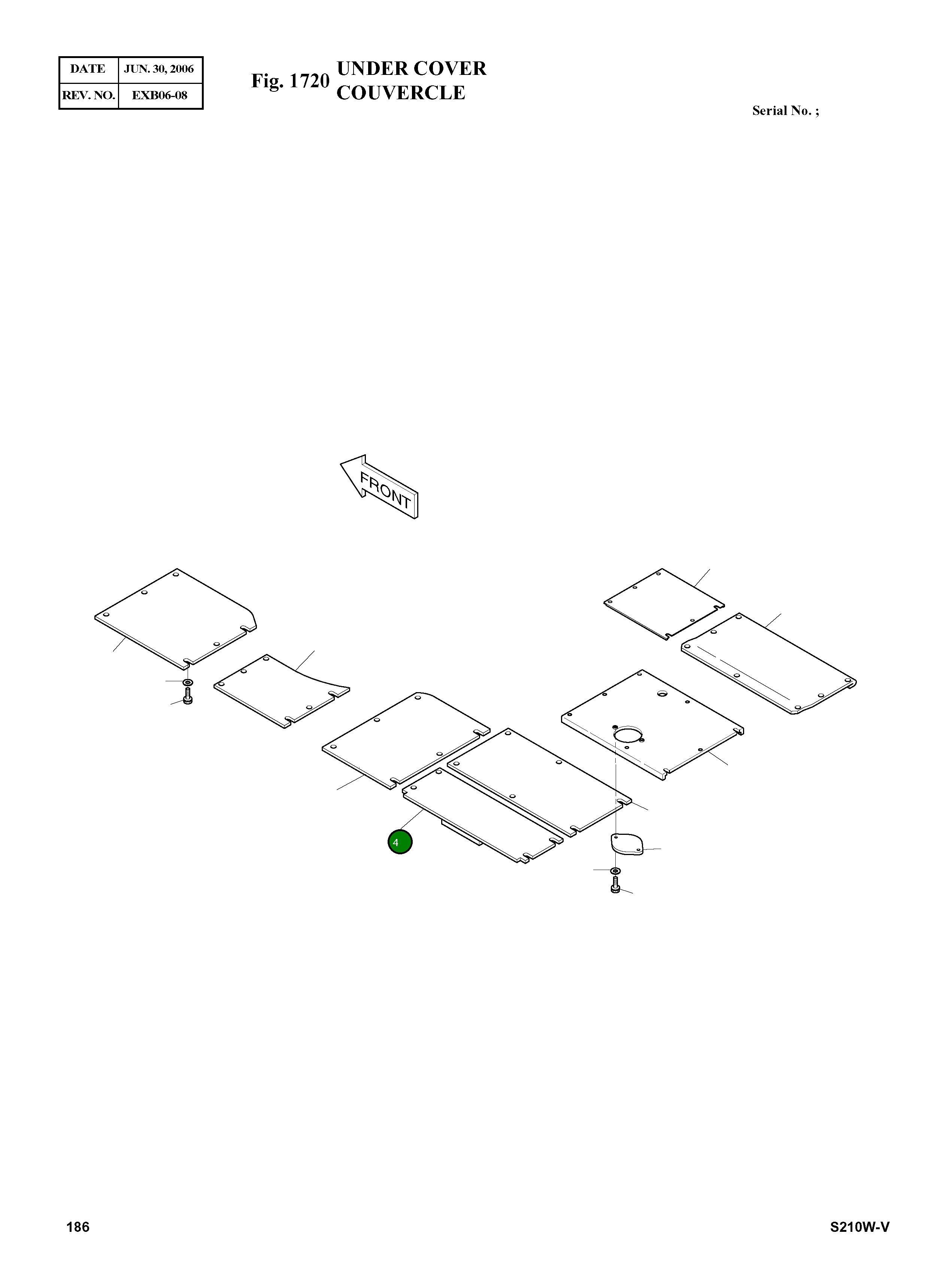 Крышка 2627-1065 Komatsu