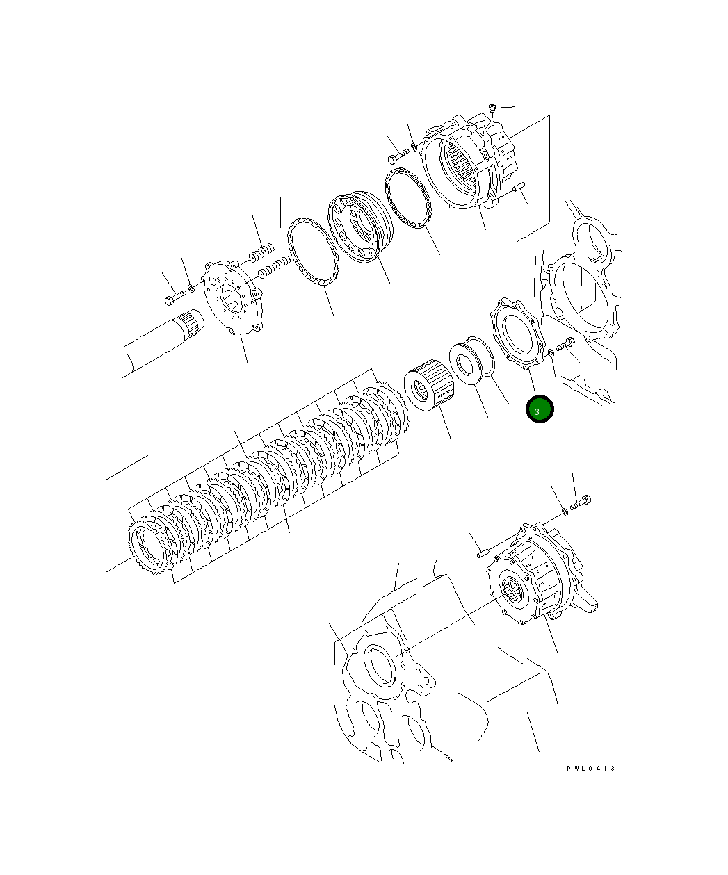 Крышка 176-76-64160 Komatsu