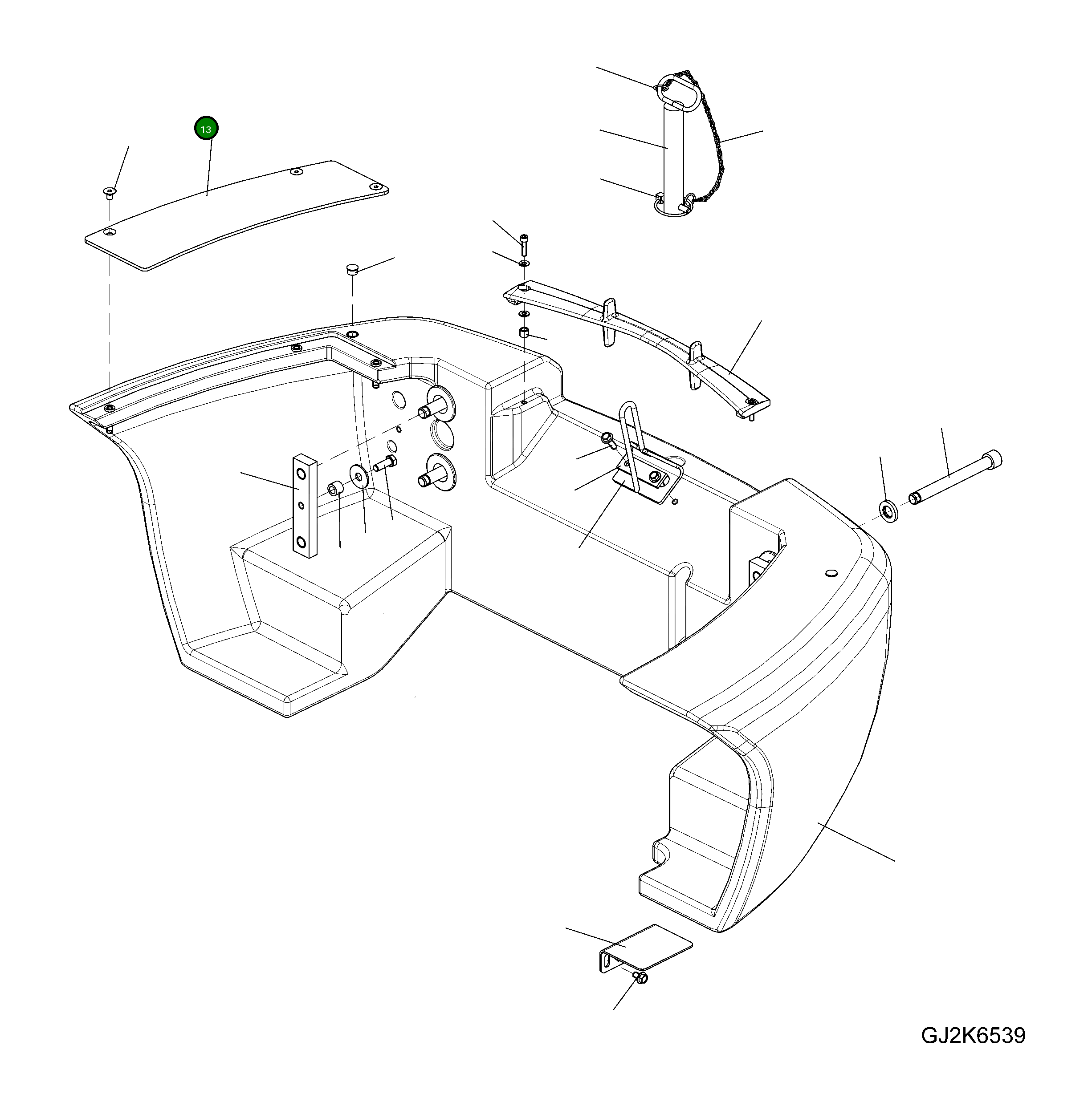 Крышка 42U-46-35070  Komatsu