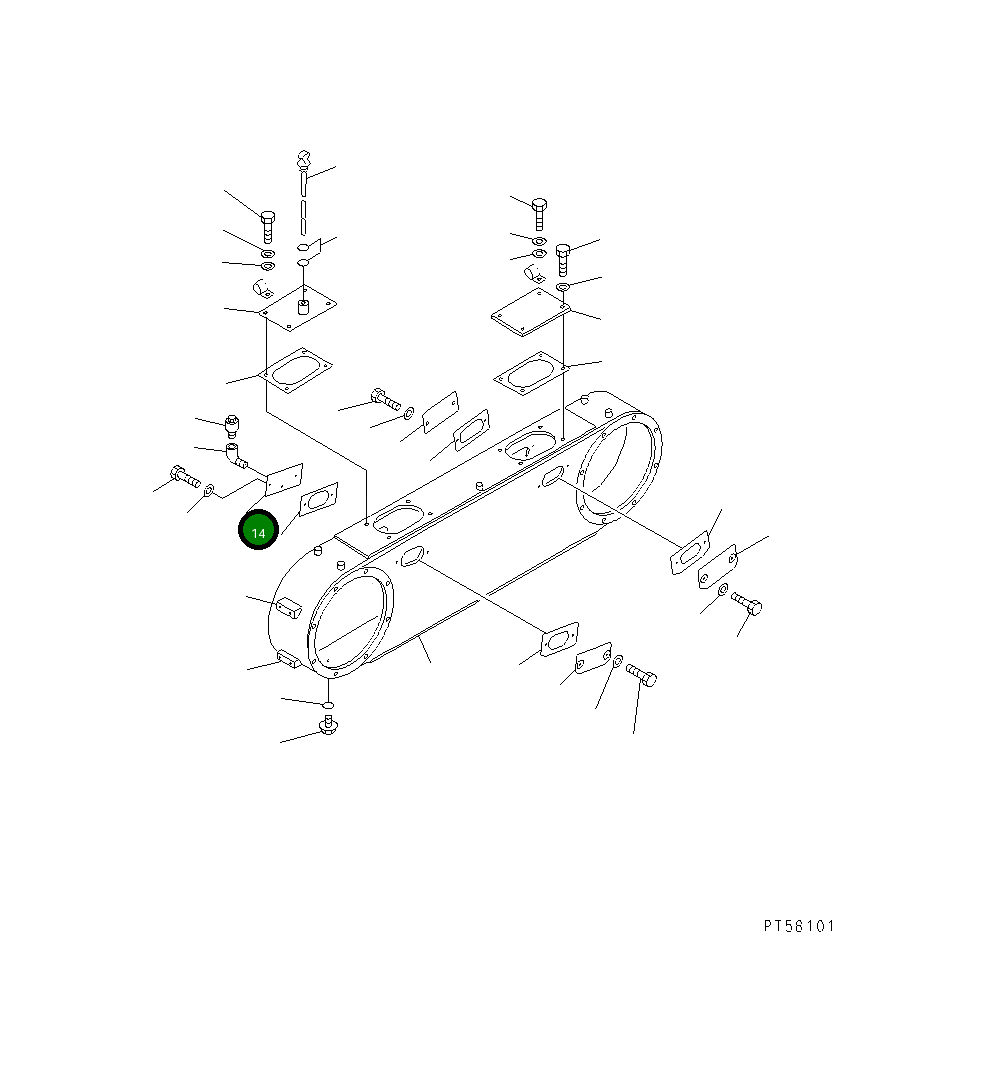Крышка 23D-23-31130 Komatsu
