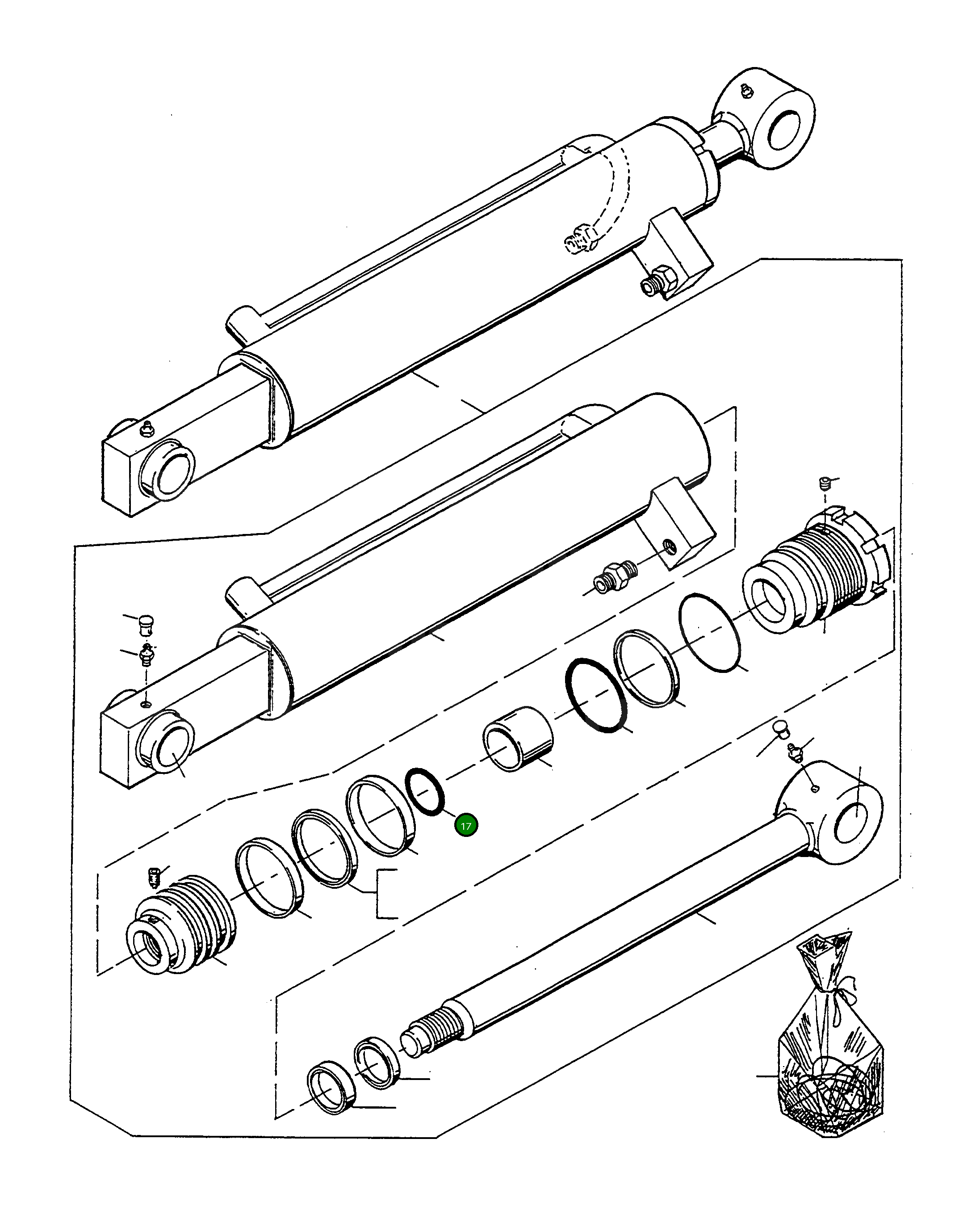Кольцо уплотнительное (O-Ring) 4917427M1 Komatsu