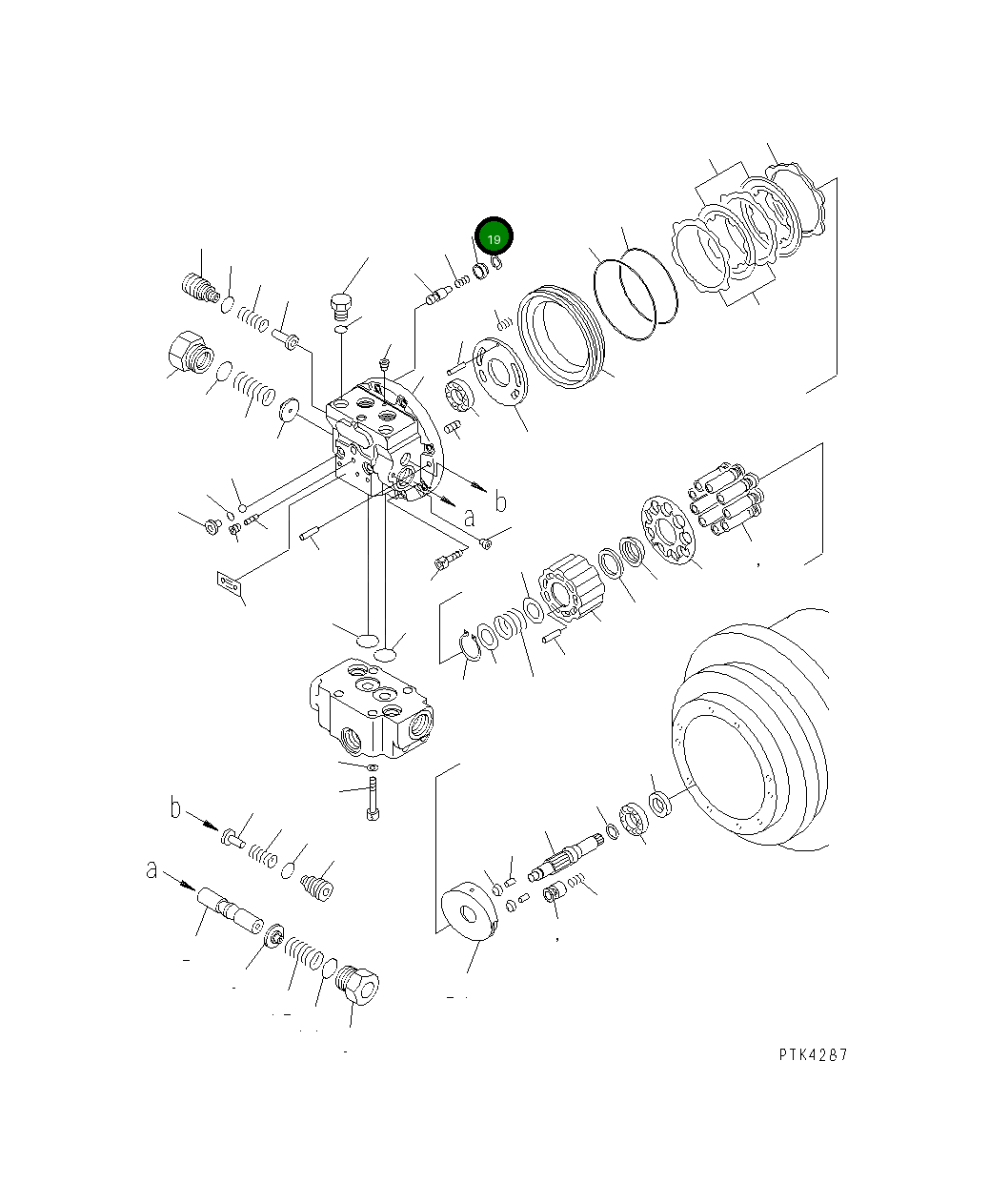 Кольцо TZ300B2042-00  Komatsu