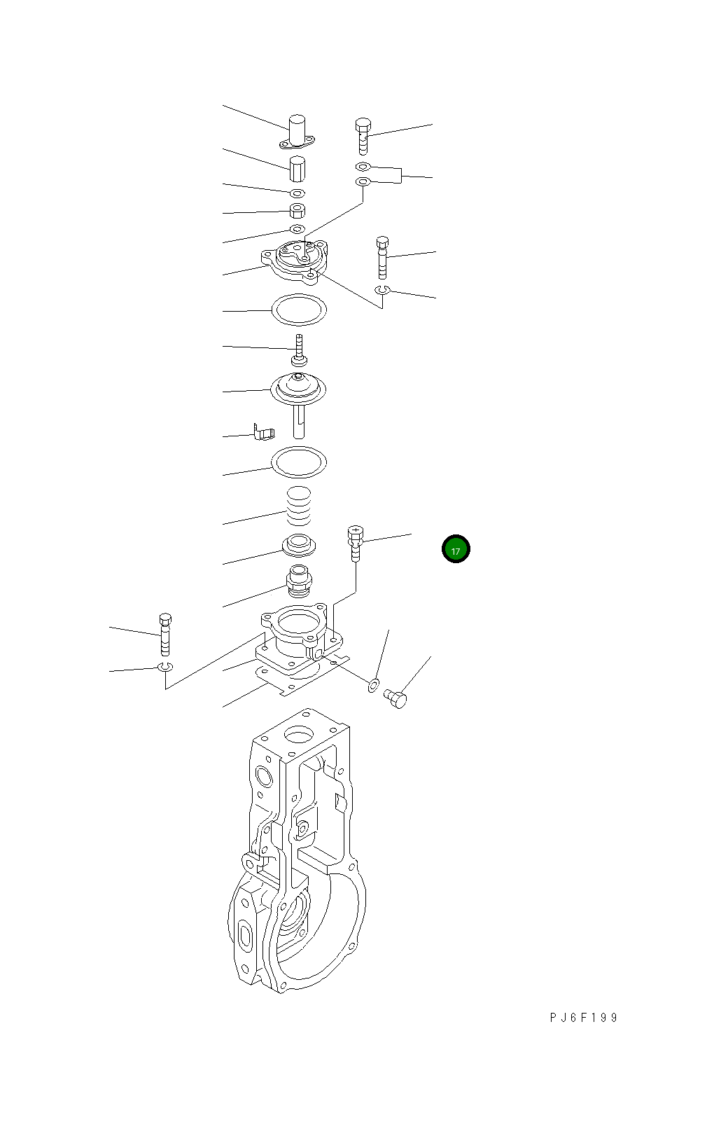Болт DK020106-16 Komatsu