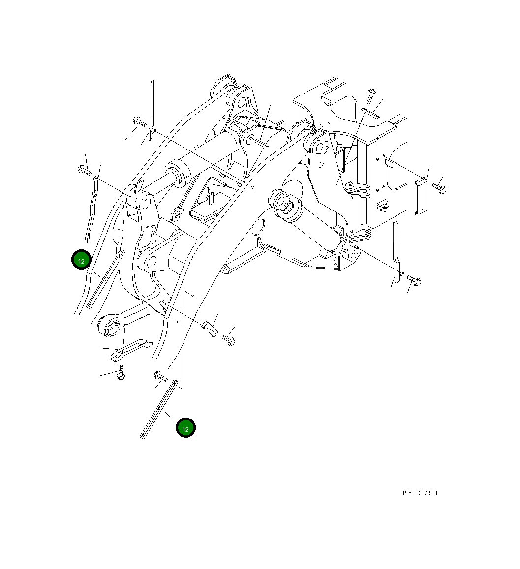 Крышка 425-S95-4710 Komatsu
