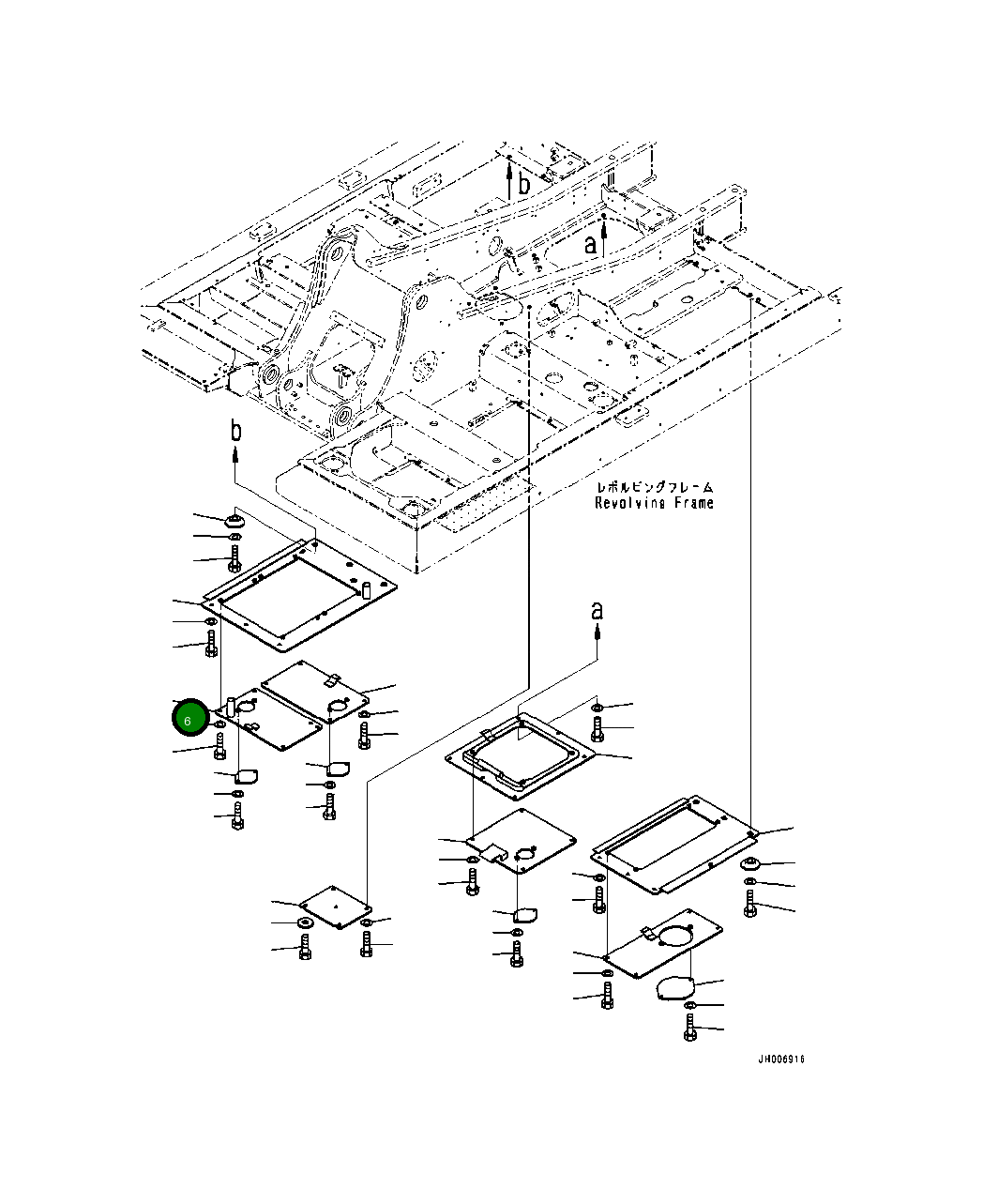 Крышка 20Y-54-86630 Komatsu