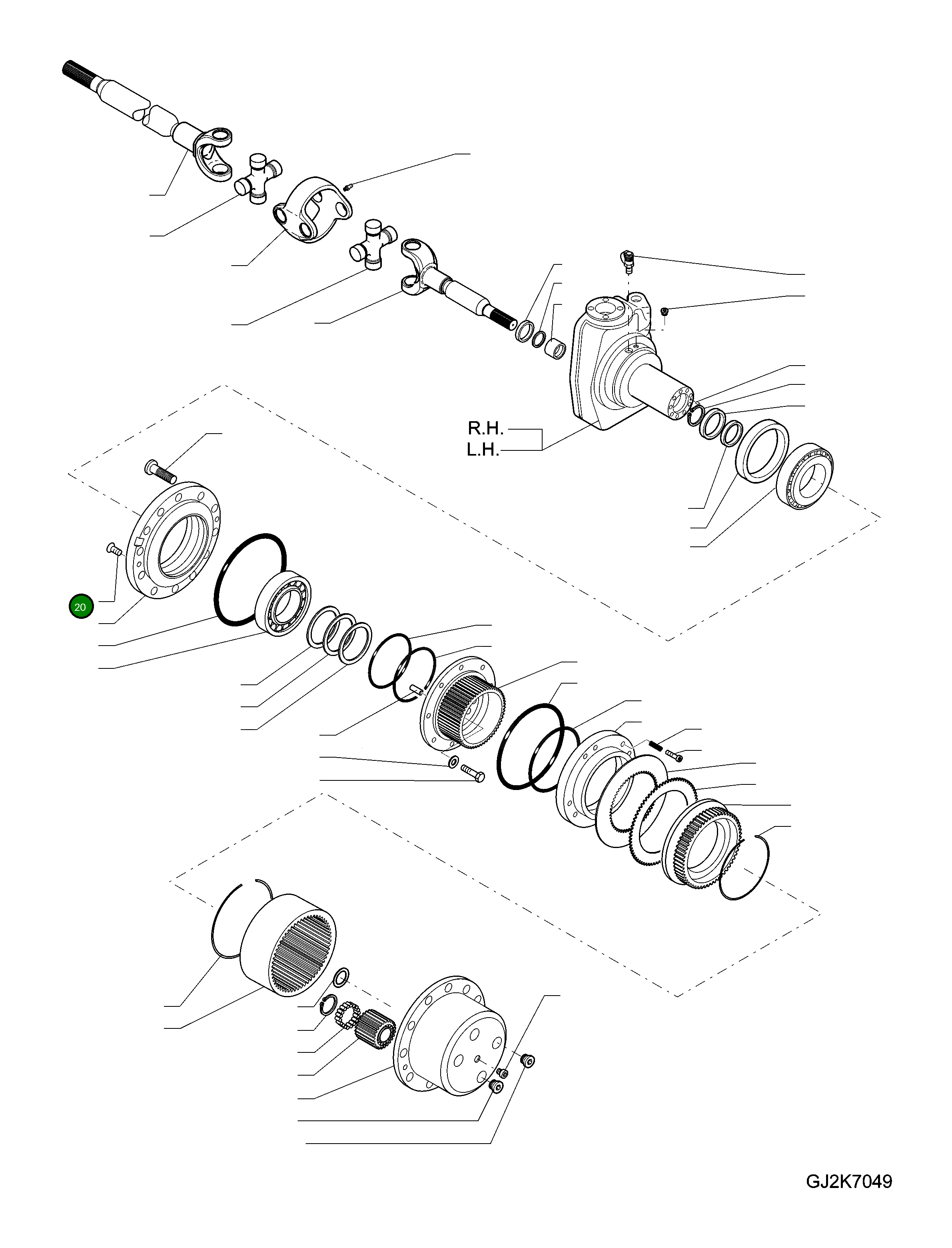Болт 20G-23-H0P05 Komatsu
