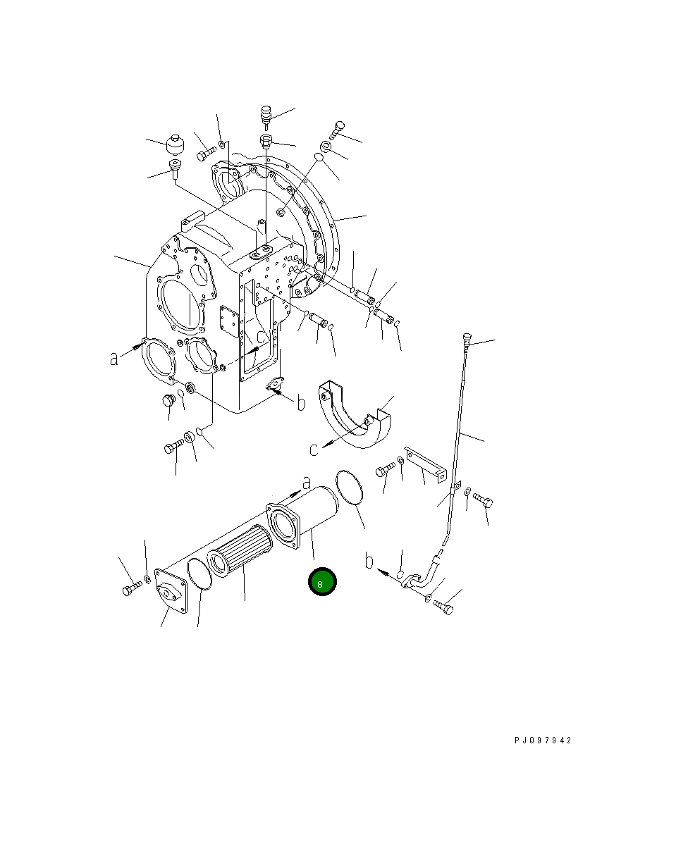 Крышка 362-15-11710  Komatsu