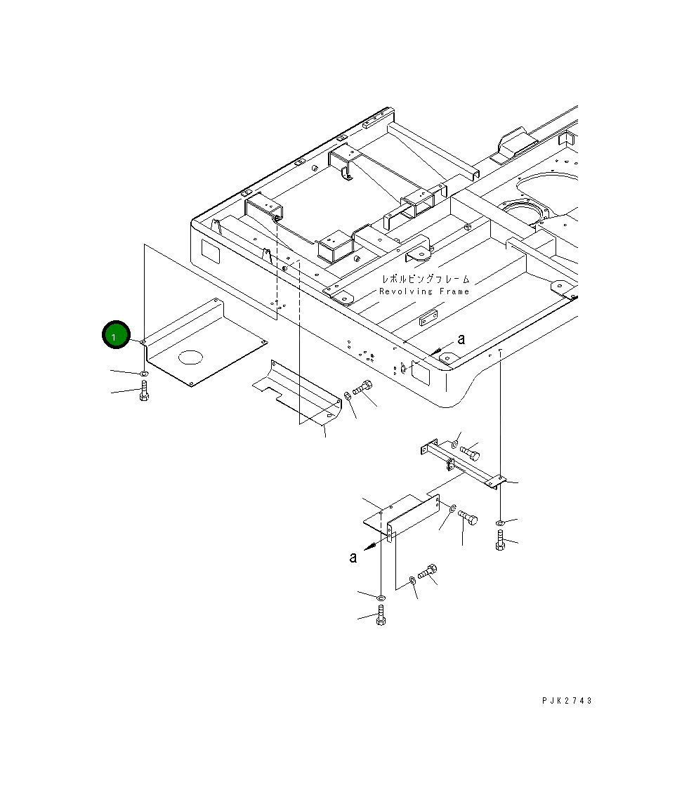 Крышка 10S-54-21170 Komatsu